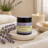 Natural lavender face cream for all skin types