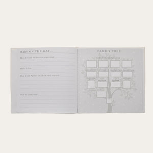 Linen pregnancy journal – 9 months keepsake