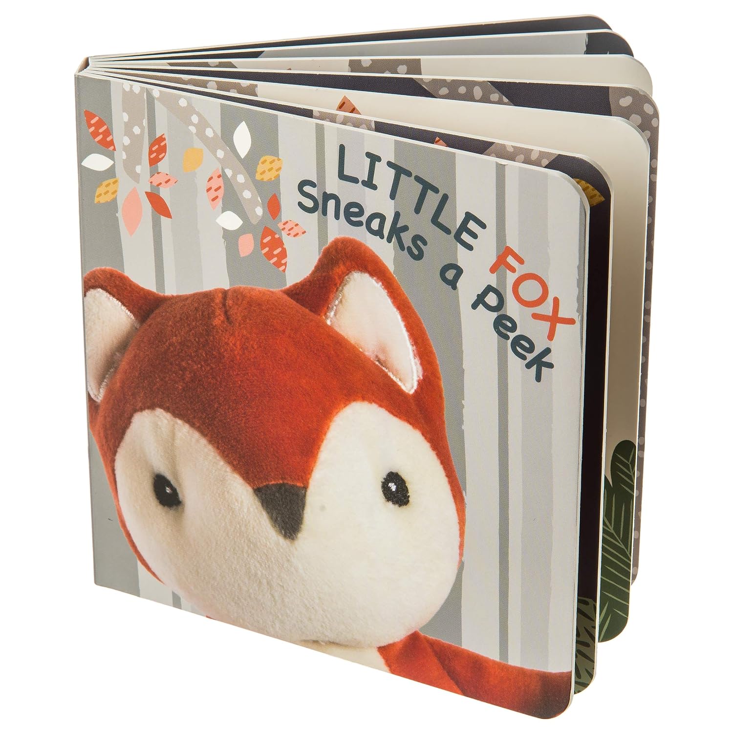 Wooden fox baby book