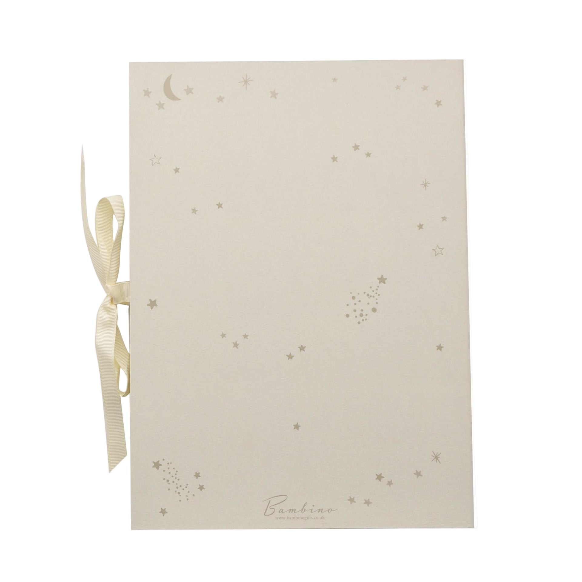 Birth Certificate Keepsake – ivory holder with ribbon