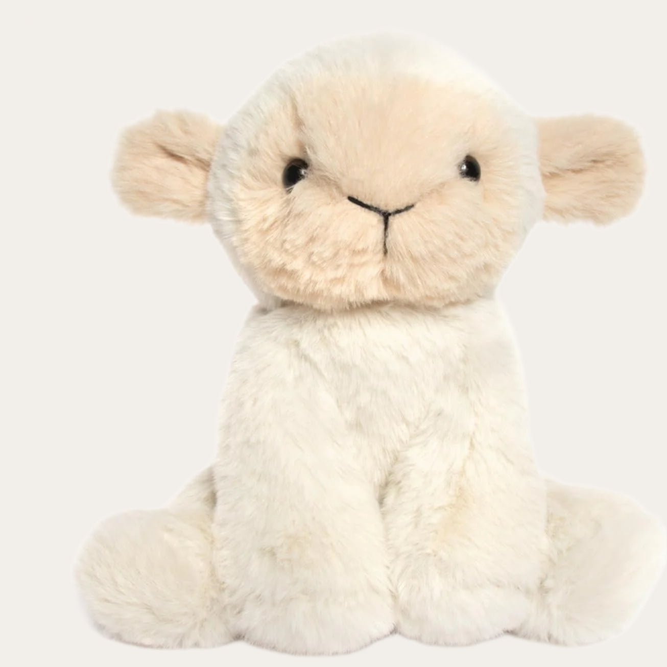 Lottie Cuddly Sitting Lamb – Cream Baby Toy
