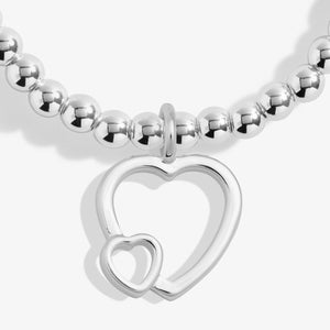 Love You Lots Mummy silver-plated sentiment bracelet detail