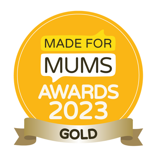 Gold award badge from Made for Mums Awards 2023