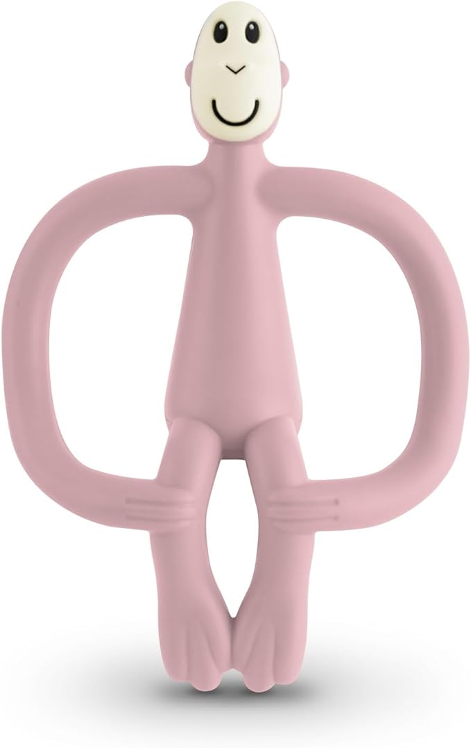 Pink rubber teething toy