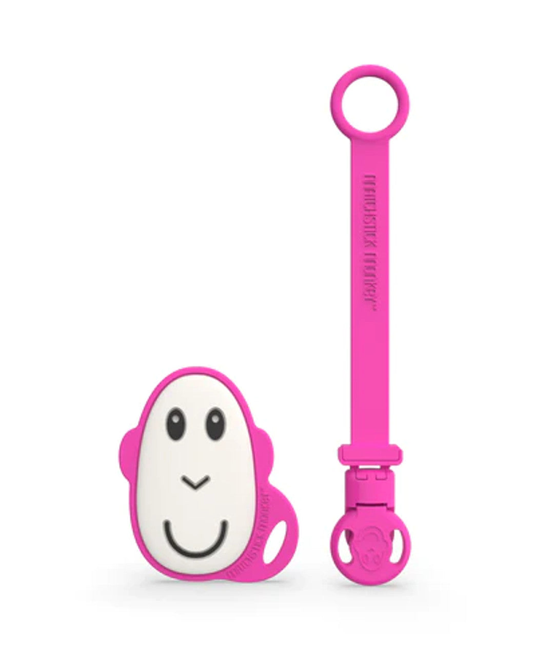 Pink Clip Teether - Matchstick Monkey