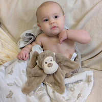 Baby Comforter Soother Blanket Monkey 'Marcel' (100% Recycled) Baby Comforter.