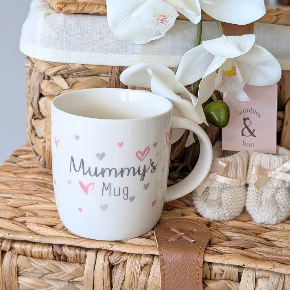 White mug with 'Mummy's Mug' text