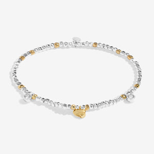 Mummy To Be Bracelet with faceted beads and heart charm