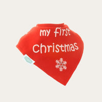 My First Christmas Bandana Dribble Bib Christmas.