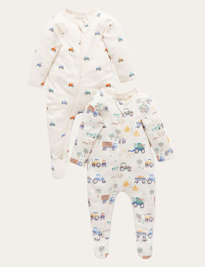 Comfortable zip baby suits with safety fold