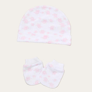 Soft Cotton Baby Sleepsuit and Bodysuit Set – Pink Elephant