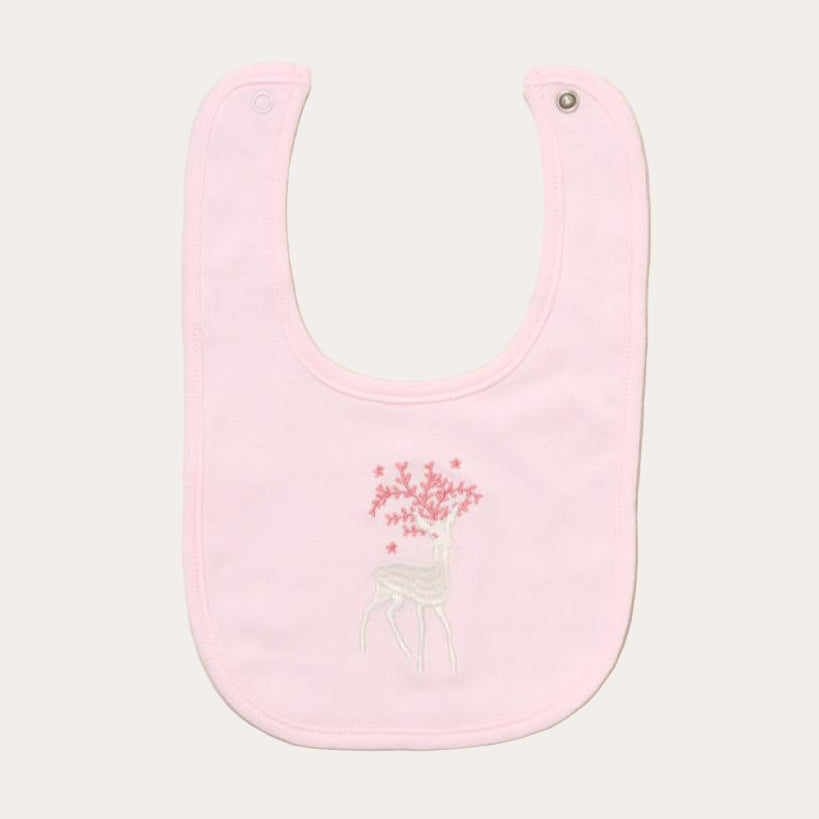 Newborn Baby Girl Deer Clothing Gift Set in White Pink