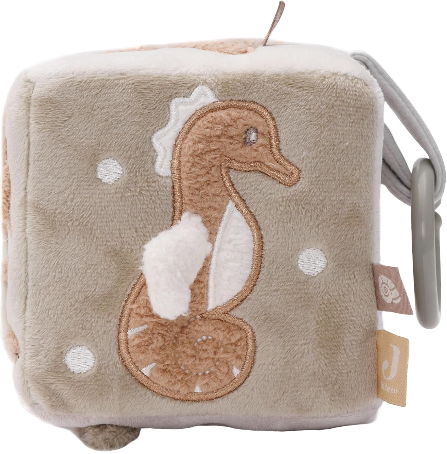 Ocean-themed sensory cube for baby play