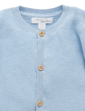 Organic cotton cardigan for newborn boys and girls