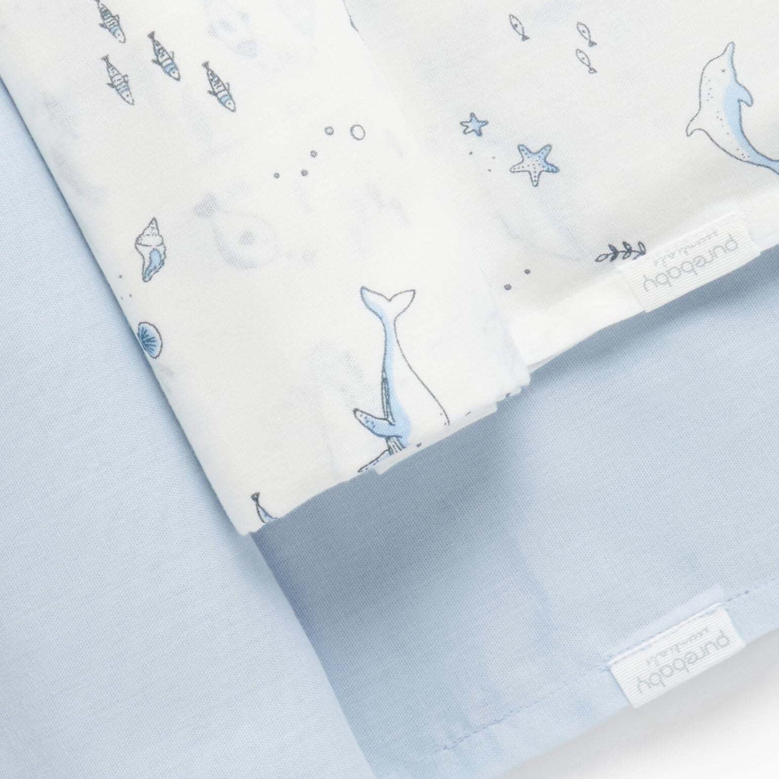Set of organic cotton baby muslin wraps, lightweight and breathable muslins designed for swaddling and nursery use