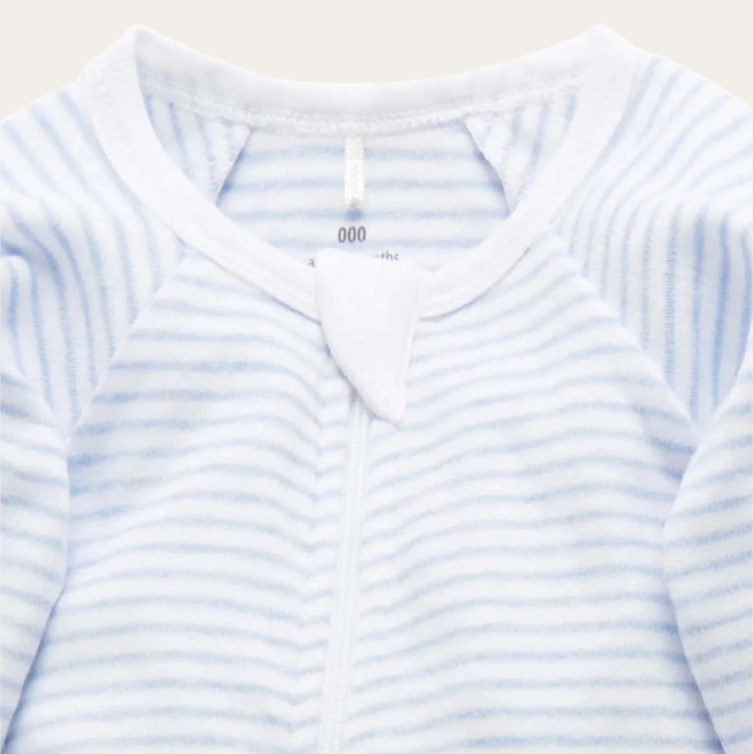 Organic cotton baby growsuit set – pale blue