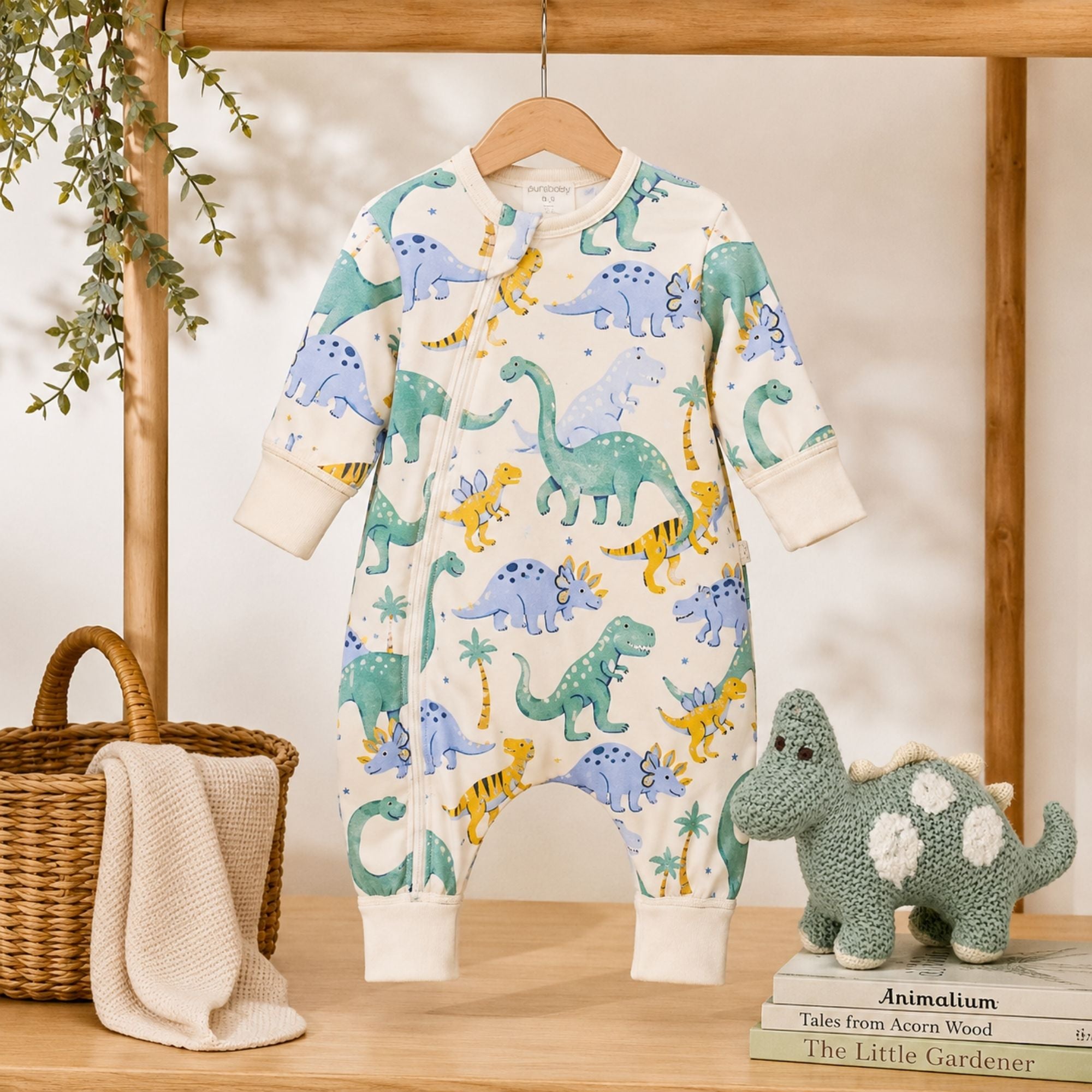 Padded Sleeve Baby Onesie - warm and cosy