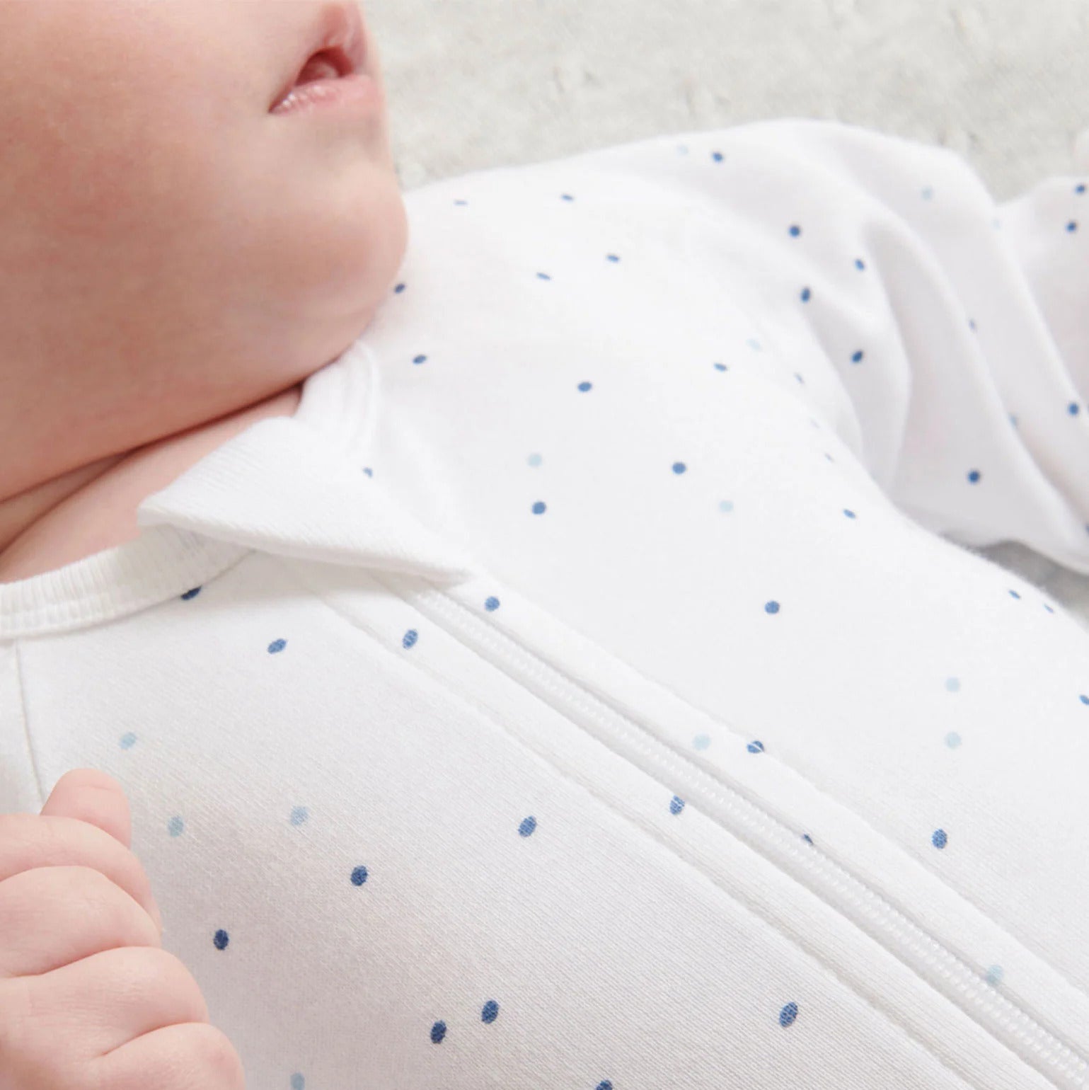 Pack Pale Blue Bear Baby Grow Suits – Organic Cotton