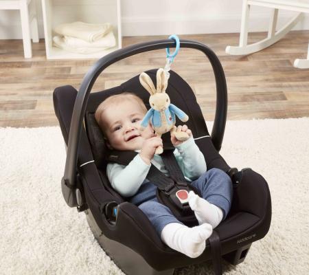 Peter Rabbit soft toy with attachable blue ring