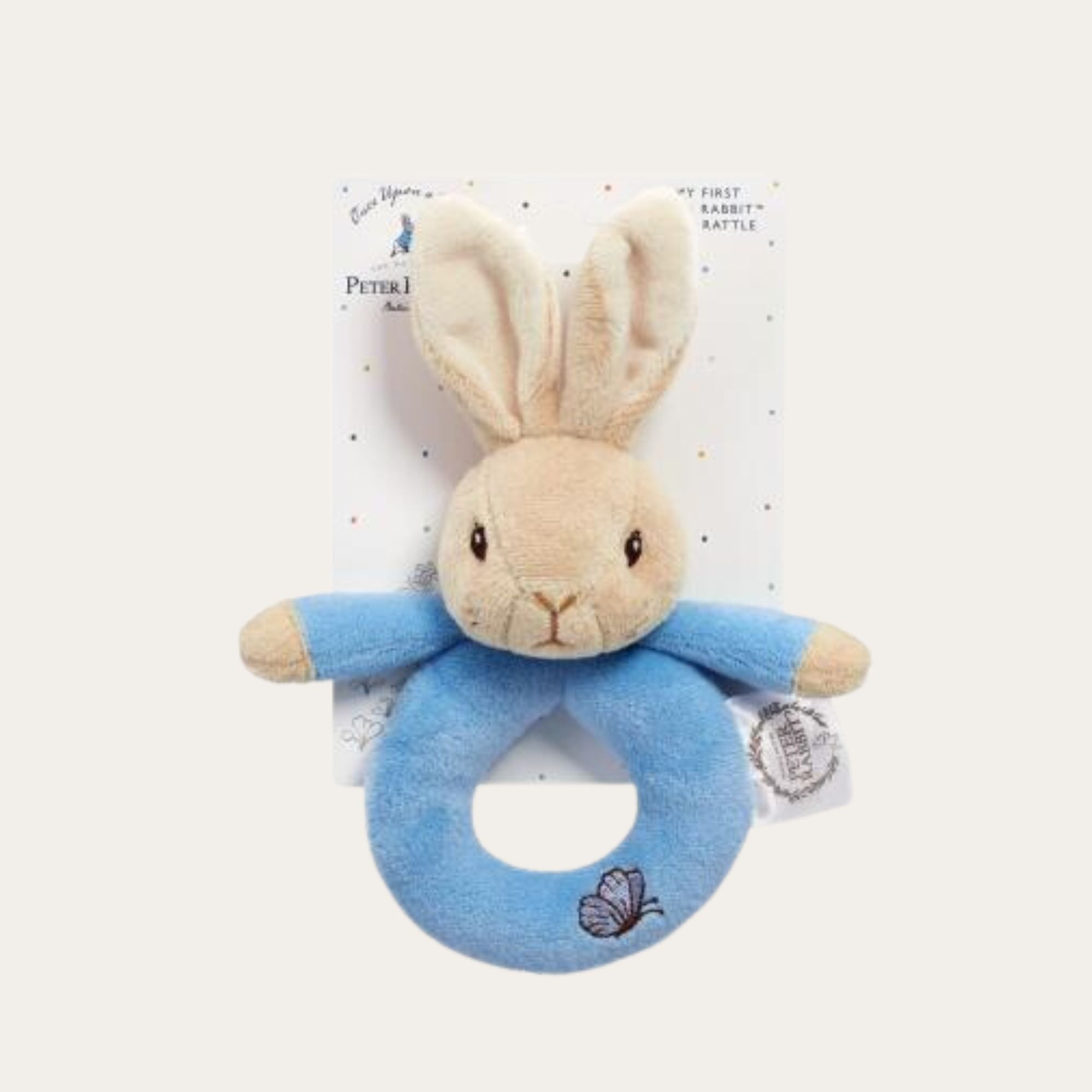 Peter Rabbit Plush Ring Rattle - Baby Rattles - Bumbles & Boo