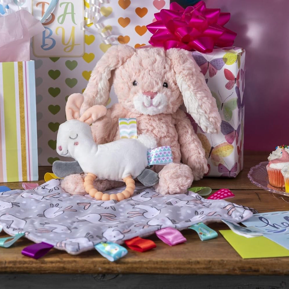 Pink Bunny Soft Toy 28cm putty plush