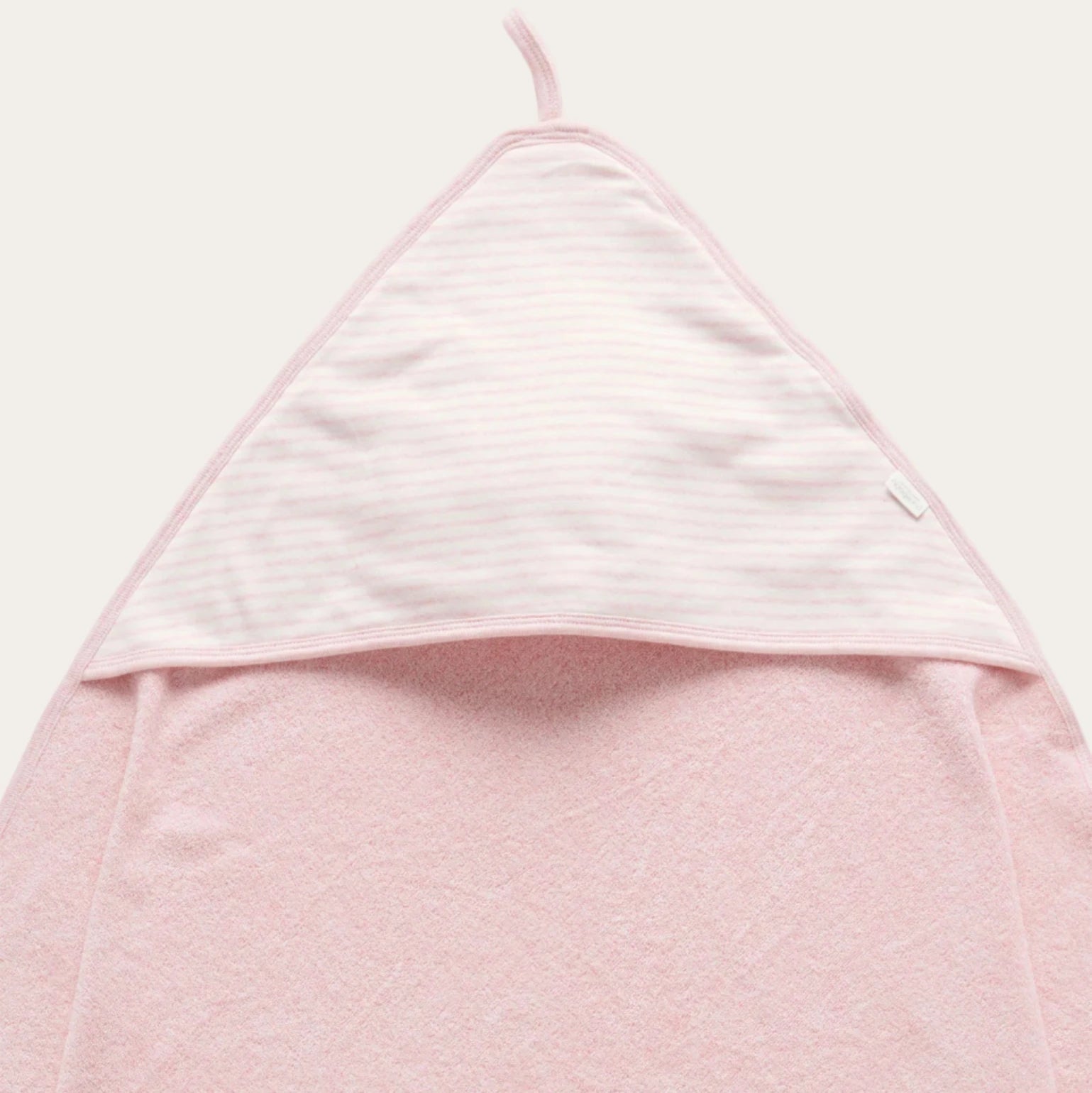 Pink Organic Hooded Baby Towel – Soft Terry Cotton