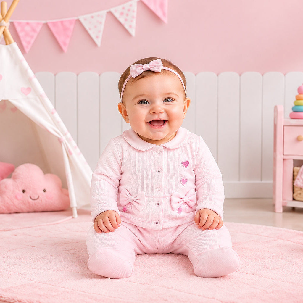 Pink Little Princess baby girl 3 piece outfit set