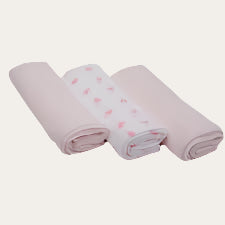 Pink Muslin Squares in Gift Bag Muslins.