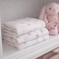 Star and heart baby muslin squares