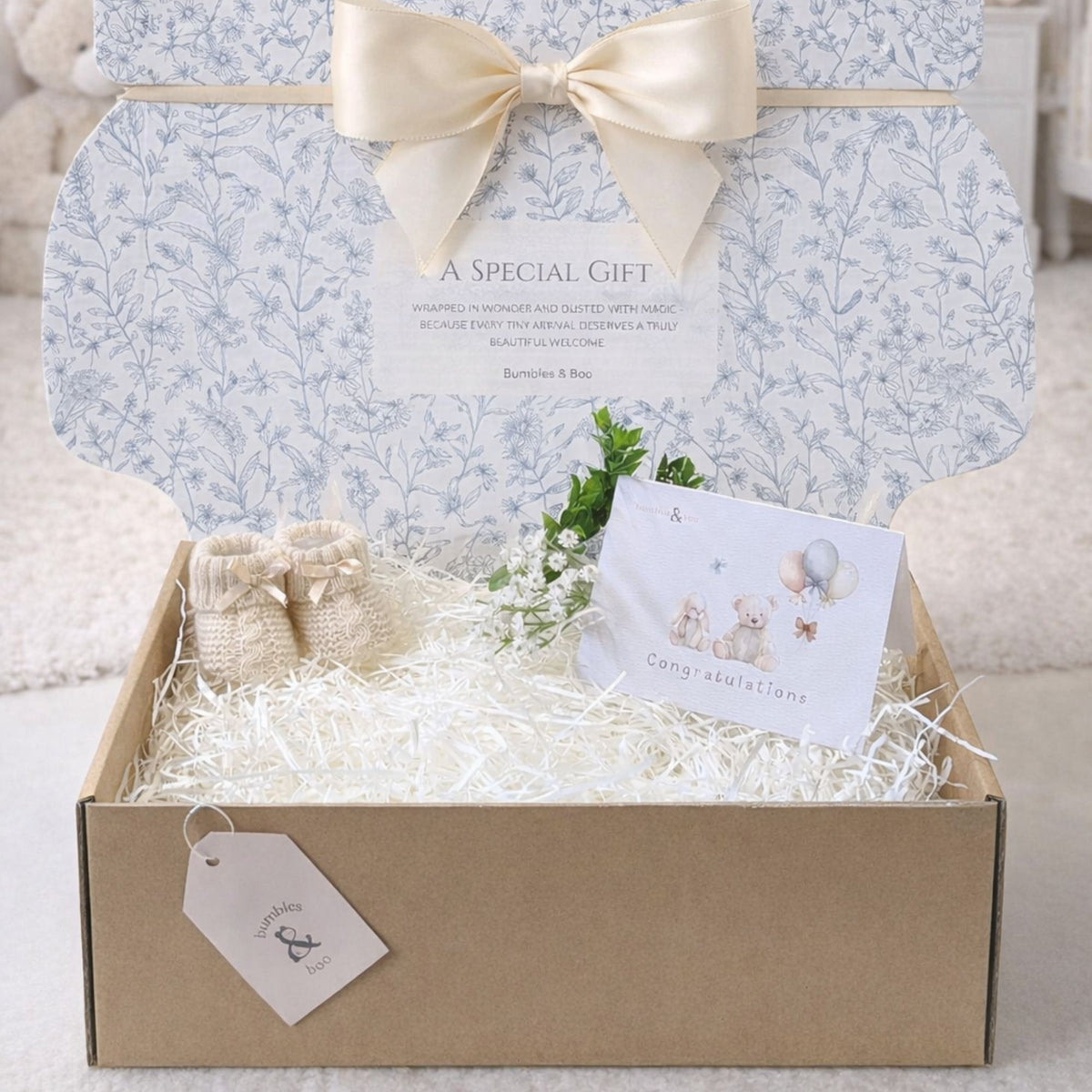 Cardboard Postal Box Hamper - Empty Hamper – Bumbles & Boo
