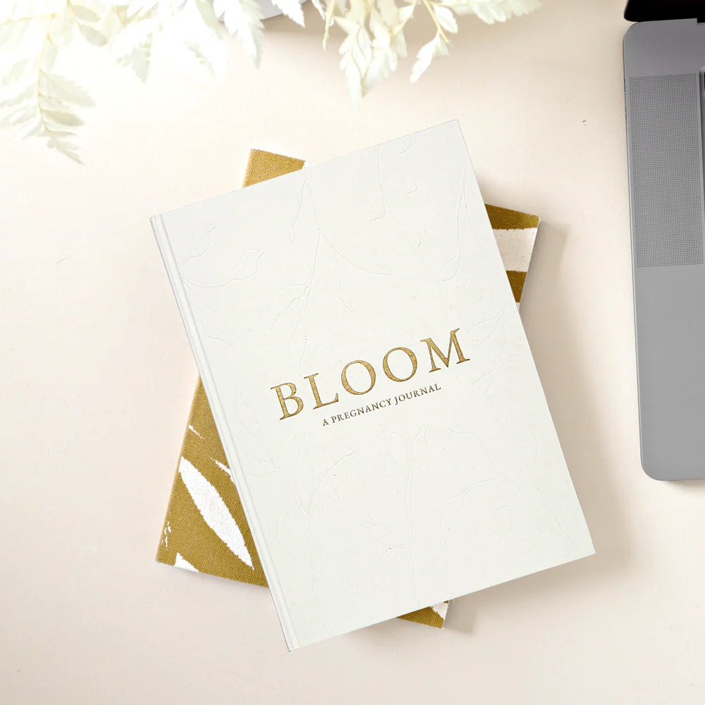 Pregnancy journal titled 'Bloom' keepsake