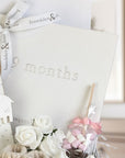 mum to be gifts box hamper with pregnancy journal and monkey theme.