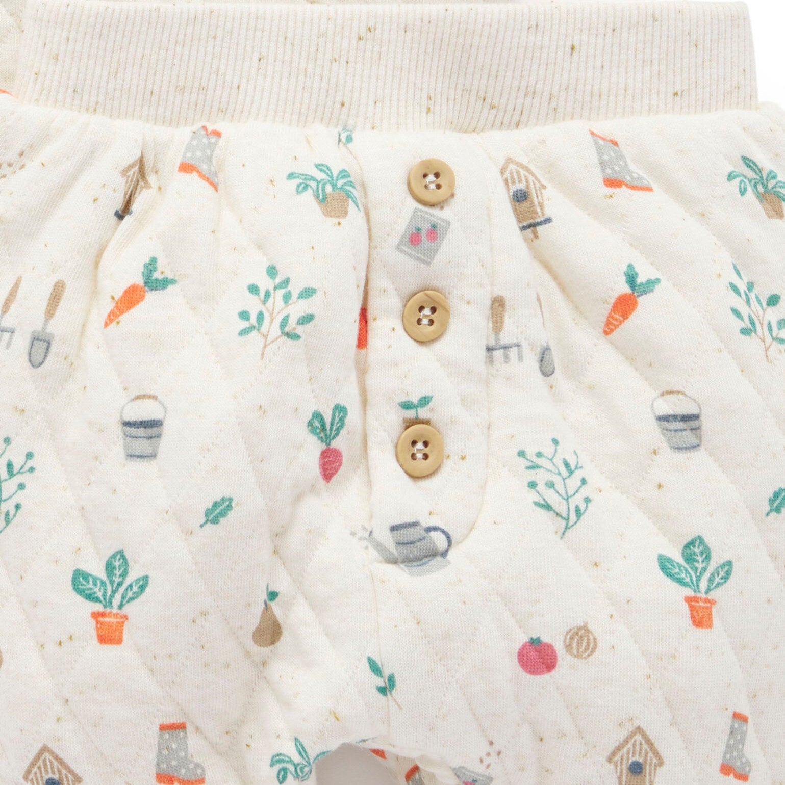 Two-piece organic baby track set with chenille detail