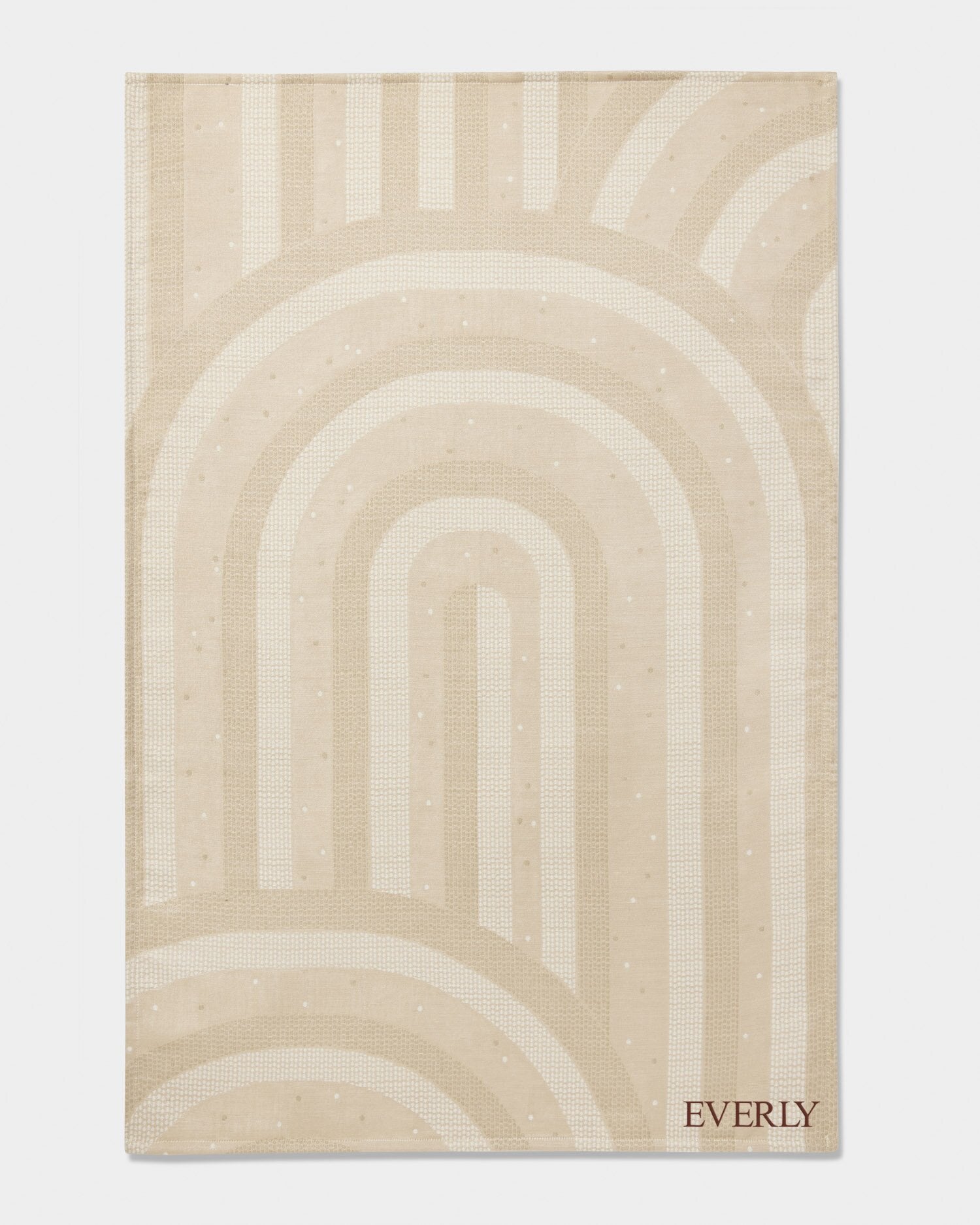 rainbow print katie loxton beige baby blanket