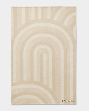 rainbow print katie loxton beige baby blanket