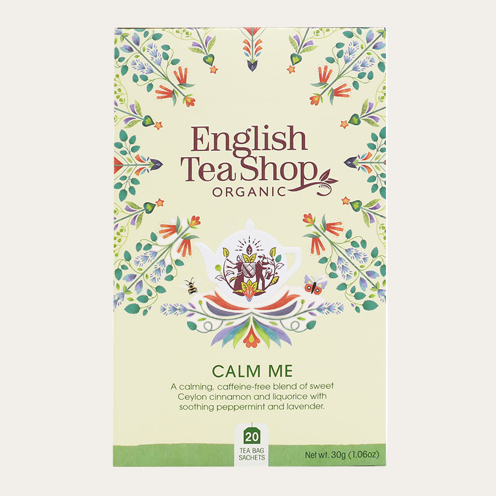 Relaxing Calm Me tea with peppermint and lavender