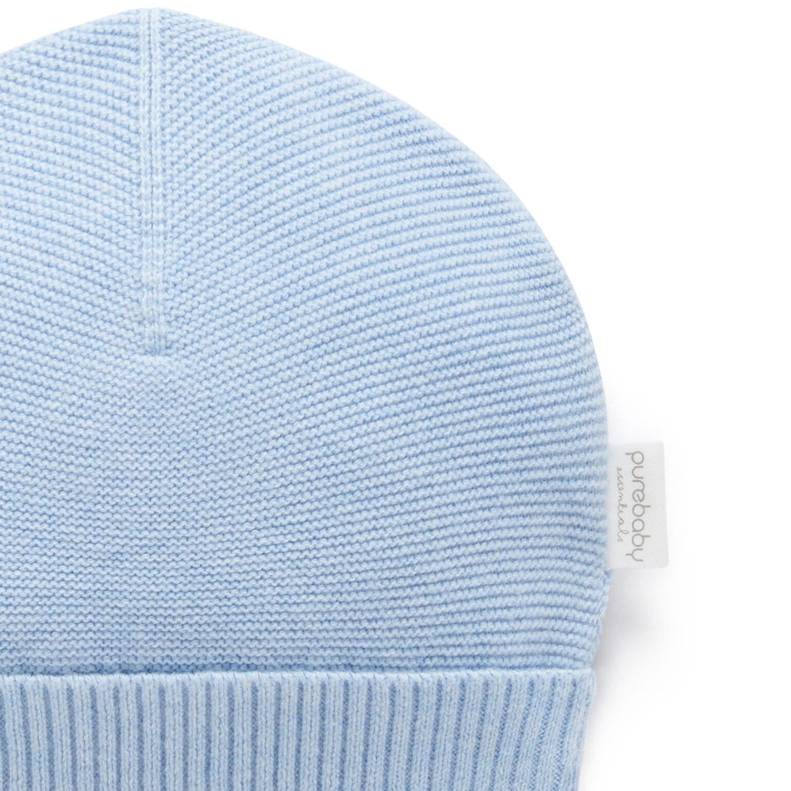 Blue newborn beanie – perfect baby boy gift