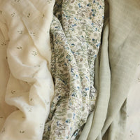 Organic Muslin Squares (pack of 3)  'Riverbank' Muslins.