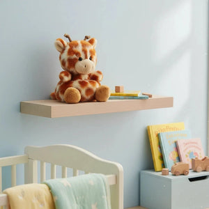 Safara Giraffe Soft Toy 13cm by Palm Pals with giraffe pattern fur. Small bean-filled baby toy suitable from birth.