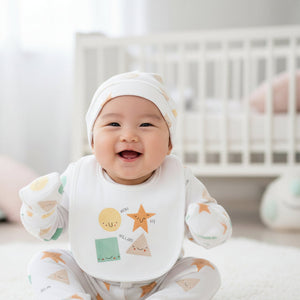 Unisex shape themed baby clothing sset