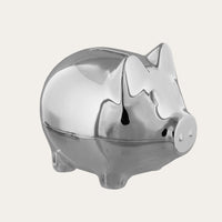 Silver Plated Piggy Bank Money Box Money Box.