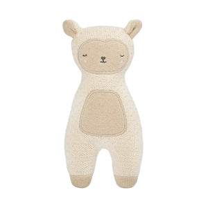 Soft organic lamb toy for little hands