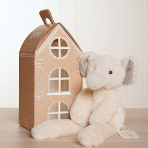 Soft Cream Elephant Softie Toy for Babies