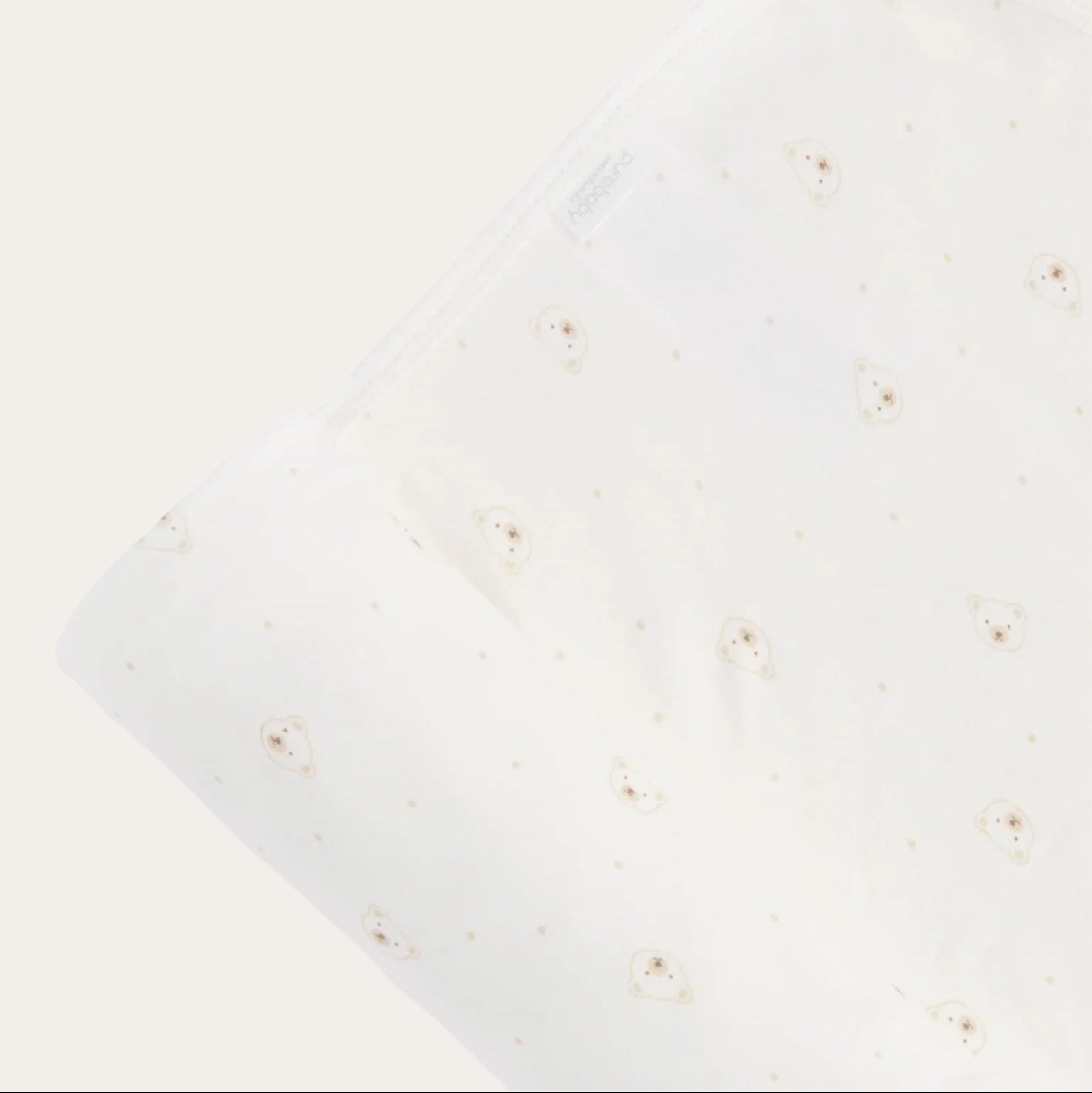 Soft bunny blanket for swaddling newborns in bear print