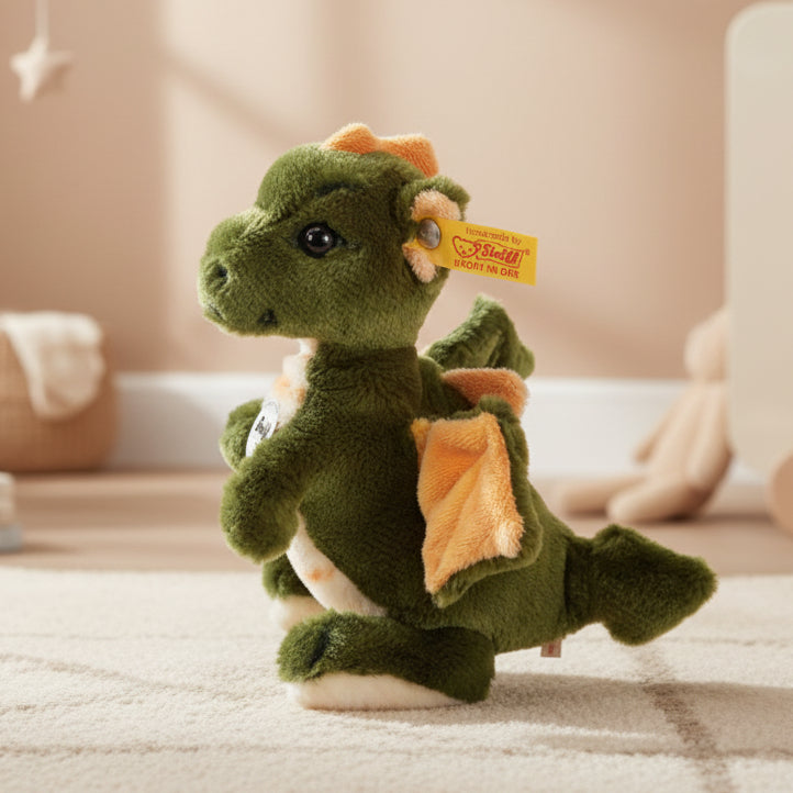 steiff Raudi Green Dragon Soft Cuddly Toy Cuddly Toys.