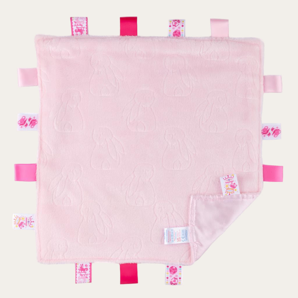 Pink Bunny embossed Baby Comforter 