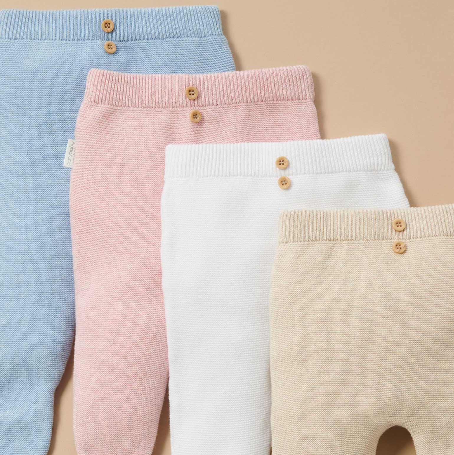 Textured leggings for newborn baby boy