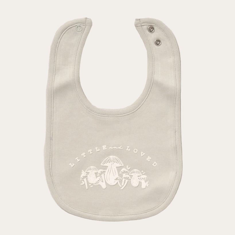 Mushroom Print Baby Sleepsuit and Accessories