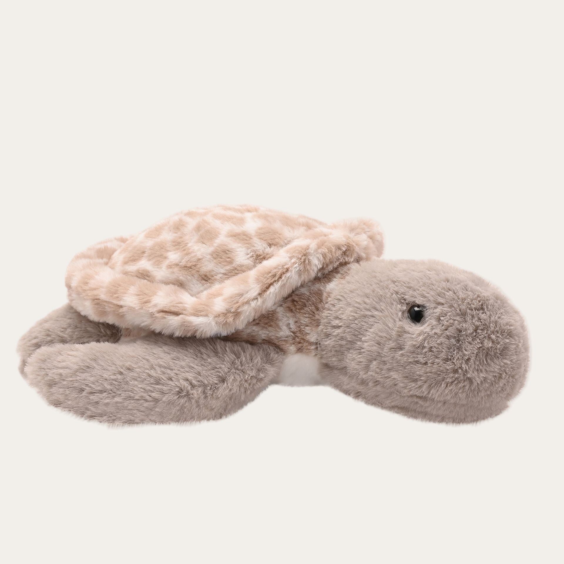 Soft Turtle Toy for Babies – Brown and Cream