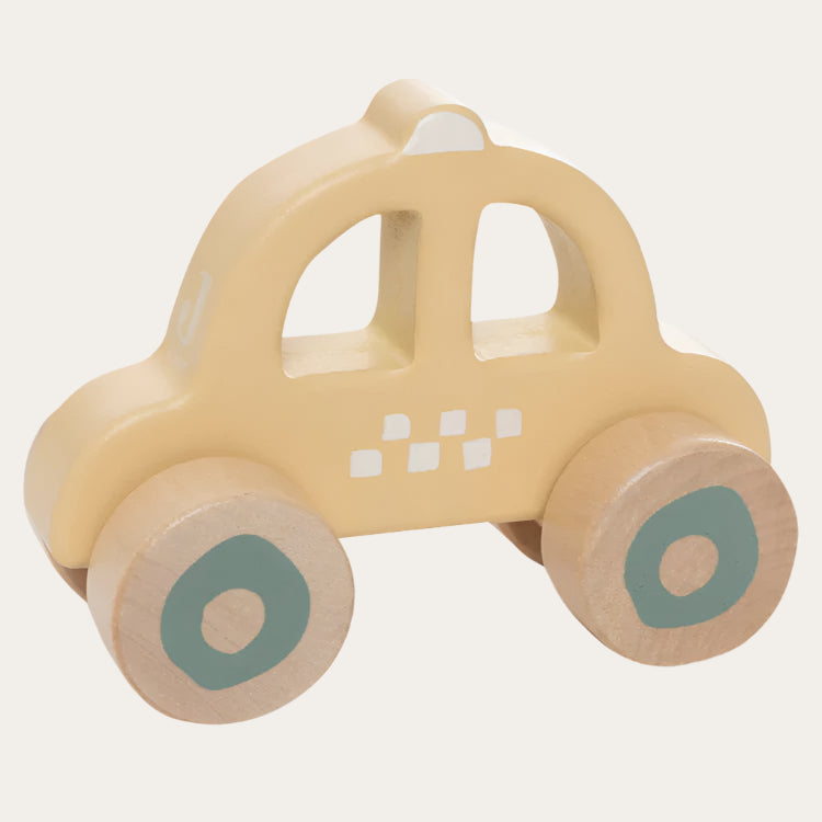 Wooden toy cars for toddlers - eco-friendly and neutral colours